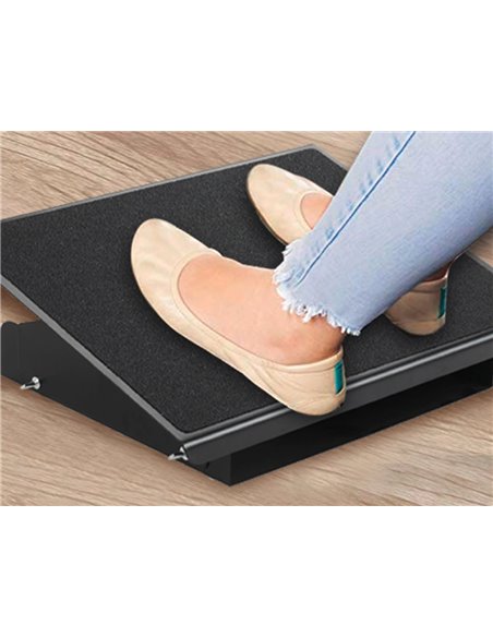 Repose-pieds métallique q-connect ajustable 415x326x103mm.