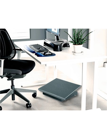 Repose-pieds métallique q-connect ajustable 415x326x103mm.