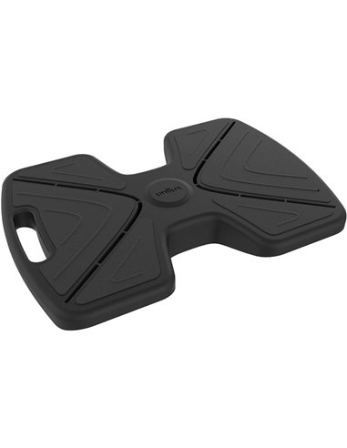 Repose-pieds unilux updown inclinable abs surface silicone 45x30cm coloris noir.