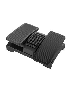 Repose-pieds q-connect plastique hauteur reglable droite gauche effet massage 430x320x110 mm. 2