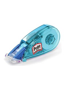 Ruban correcteur Pritt Micro Roller 5 mm x 6 m - Application propre - Précis - Recyclable - Bleu, vert et rose