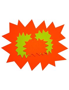 Étiquette affichage apli agipa éclaté effaçable 80x120mm carton fluo 780g assortiment jaune/orange lot 10 unités. 2