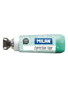 Ruban correcteur cylindrique Milan - 5 mm x 6 m - Ruban correcteur sec - Pour tous types de papier - Couleurs assorties