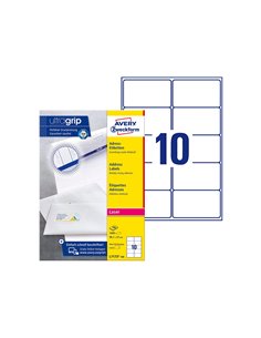 Étiquette adhésive avery laser écologique enveloppes grand format 99.1x57mm boîte 1000 unités.