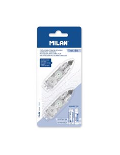 Recharges de ruban correcteur Milan, 5 mm x 6 m - Compatibles avec les correcteurs cylindriques et extensibles