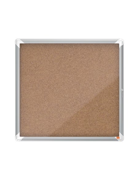Vitrine affichage nobo liege premium plus porte battante verre securite serrure 6 feuilles a4 709x668mm.