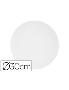 Carton peindre rond clairefontaine coton blanc 30cm.