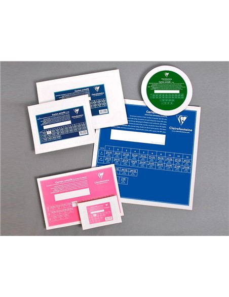 Carton peindre clairefontaine coton blanc 20x20cm 3mm.