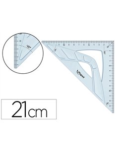 Equerre maped geometrique en plastique recicle 45 hypotenuse 21cm.