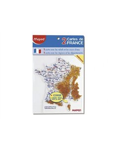 Carte géographique maped écolier hauteur 18cm.