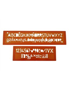 Trace-lettres minerva tracage technique 20mm orange. 2