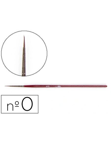 Pinceau liderpapel bois virole chromée aquarelle nº0.