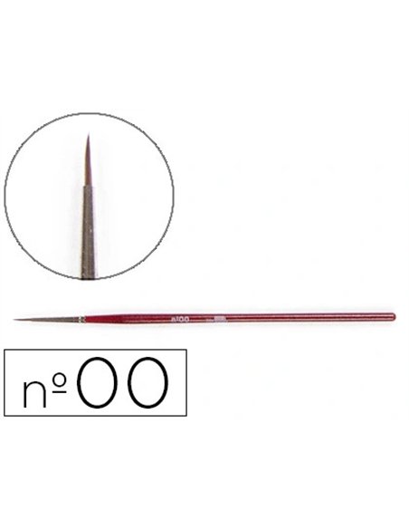 Pinceau liderpapel bois virole chromée aquarelle nº00.