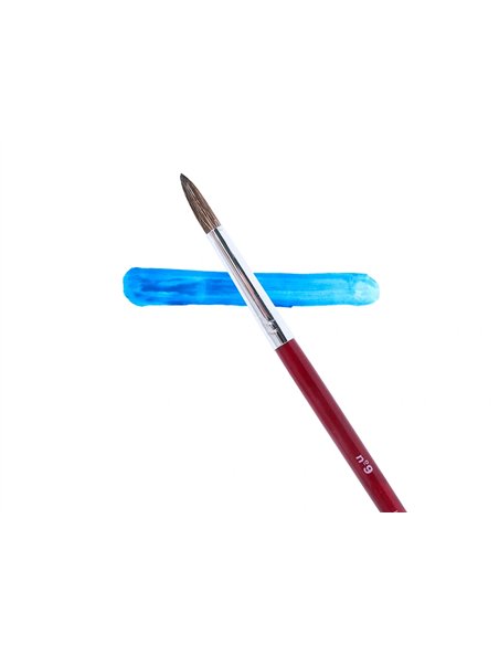 Pinceau liderpapel bois virole chromée aquarelle nº9.