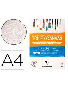 Bloc coll toile peindre cosmos a4 200g 21x29,7cm 10f.