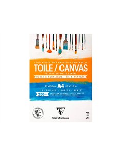 Bloc coll toile peindre cosmos a4 200g 21x29,7cm 10f. 2