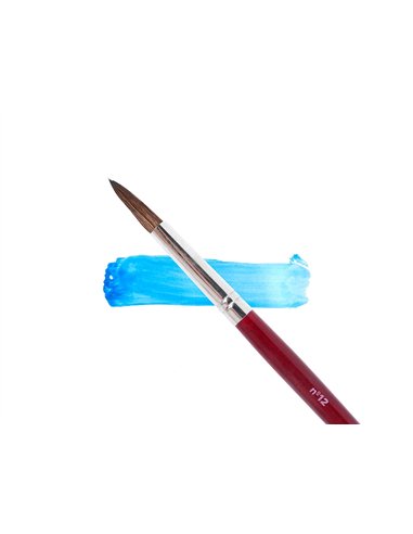 Pinceau liderpapel bois virole chromée aquarelle nº12.