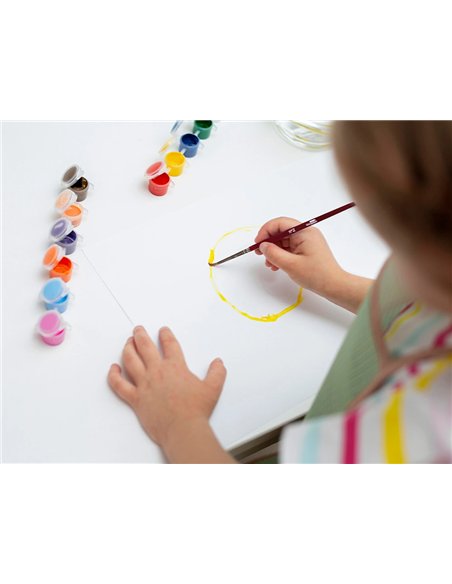 Pinceau liderpapel bois virole chromee aquarelle modeles assortis blister de 14 un.