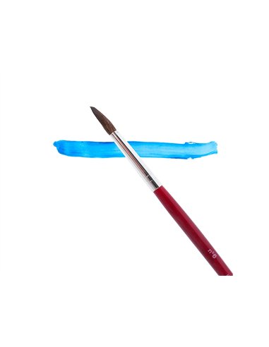 Pinceau liderpapel bois virole chromée aquarelle nº6.