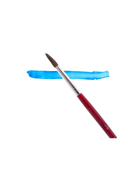 Pinceau liderpapel bois virole chromée aquarelle nº6.