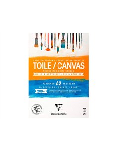 Bloc coll toile peindre cosmos a2 200g 42x59,4cm 10f. 2