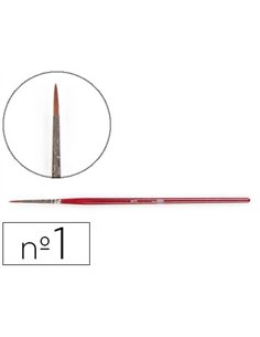 Pinceau liderpapel bois virole chromée aquarelle nº1.