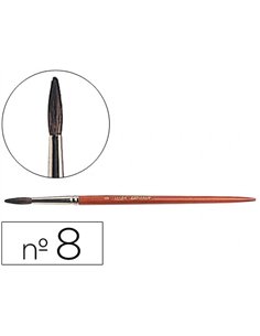 Pinceau liderpapel bois virole chromée aquarelle nº8.