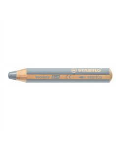 Crayon stabilo woody 3 in 1 multi-talents coloris argent.