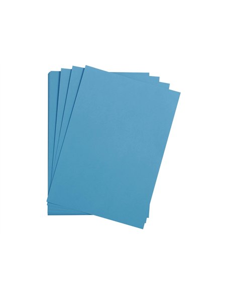 Feuille papier clairefontaine maya 270g 500x700mm coloris bleu paquet 25 unites.