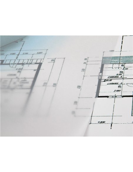 Papier végétal liderpapel calque haute transparence surface régulière satinée 90g/m2 a3 297x420mm.