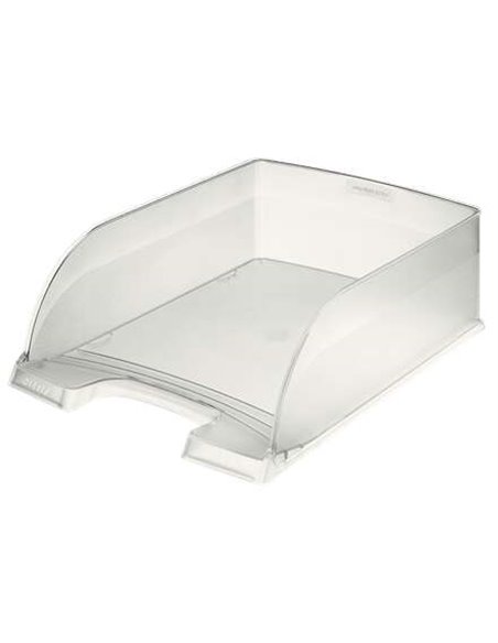 Bac à documents grande capacité Leitz Plus Jumbo - Format A4 portrait - Jusqu'à 8 unités empilables - Couleur translucide