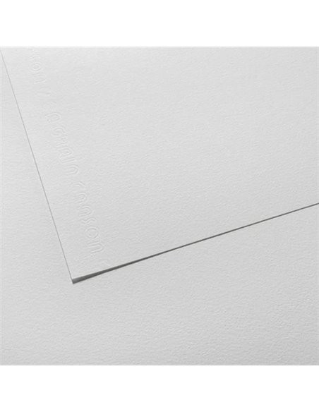 Feuille de papier a grain 50x65 224g blanc.