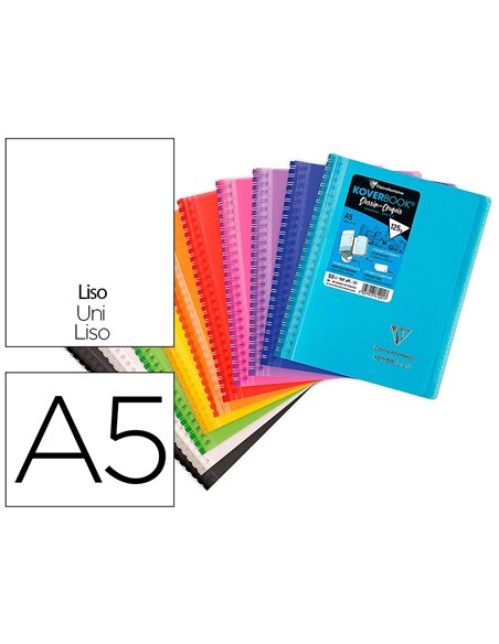 Carnet de dessin koverbook a5 2 rabats pochette couleurs assorties 14,8x21 cm blanc 125 g 100 pages.