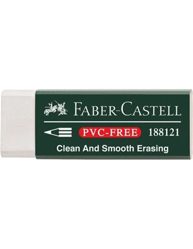 Gomme en plastique sans PVC Faber-Castell 7081 N - Effacement propre et facile