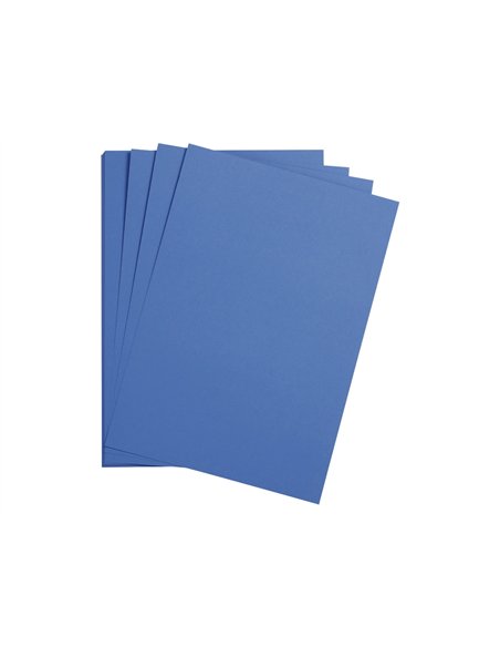 Feuille papier clairefontaine maya 270g 500x700mm coloris bleu roi paquet 25 unites.