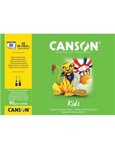 Bloc canson mes premiers dessins a2 420x590mm paquet 30 feuilles.