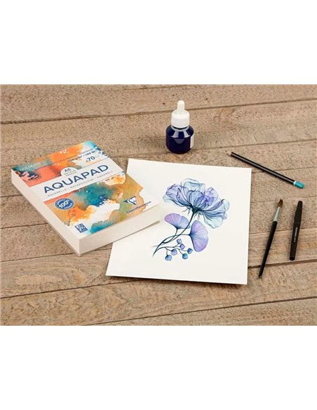 Bloc de papier dessin aquarelle goldline a5 300gr 70f.