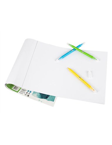 Bloc liderpapel papier dessin artistique encollé sans encadrement 180g/m2 format a4+ 230x325mm 20f.