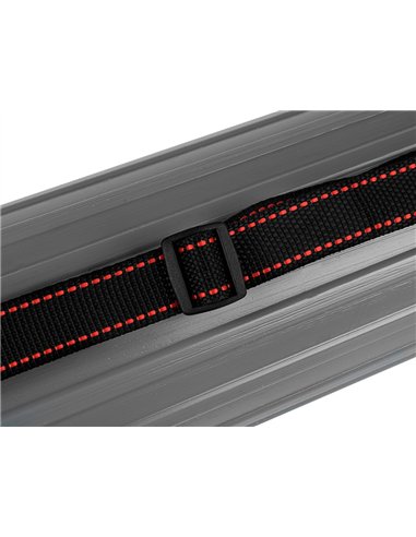 Porte-plans liderpapel plastique bandoulière 75cm extensible 125cm diamètre 9cm coloris gris.