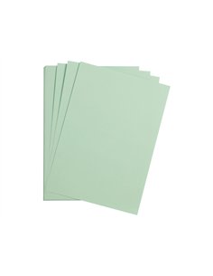 Feuille papier clairefontaine maya 270g 500x700mm coloris vert menthe paquet 25 unites.