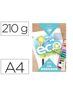 Bloc clairefontaine papier dessin recycle a4 25f 210g.