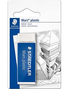 Gomme Staedtler Mars Plastic 526 50 - Plastique - Haute précision - Blanche
