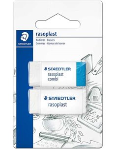 Pack Staedtler de 1 gomme 526 Rasoplast Combi + 1 gomme 526 Rasoplast