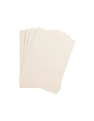 Feuille papier clairefontaine maya 270g 500x700mm coloris ivoire paquet 25 unites.