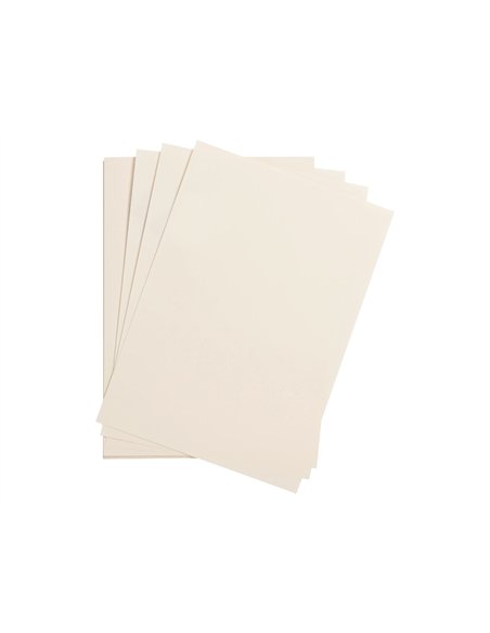 Feuille papier clairefontaine maya 270g 500x700mm coloris ivoire paquet 25 unites.
