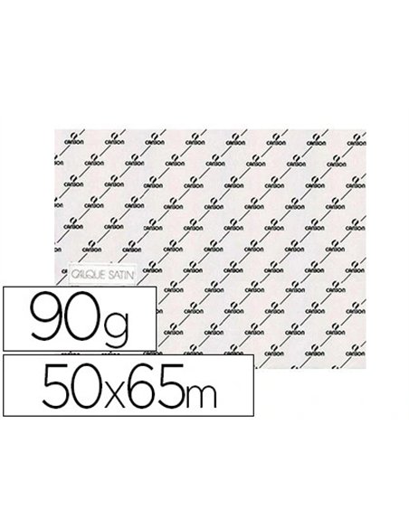 Papier calque canson satin très transparent résistant grattage arrachage 90/95g 50x65cm feuille.