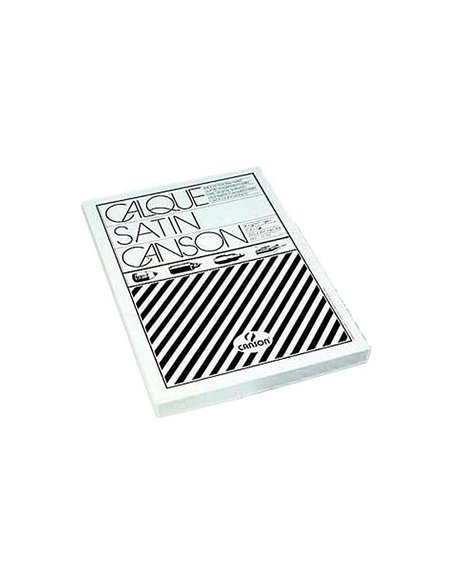 Papier calque canson satin très transparent résistant grattage arrachage 90/95g 50x65cm feuille.