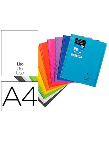 Carnet de dessin koverbook a4 2 rabats pochette couleurs assorties 22,5x29,7 cm blanc 125g 100 pages.