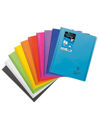 Carnet de dessin koverbook a4 2 rabats pochette couleurs assorties 22,5x29,7 cm blanc 125g 100 pages.