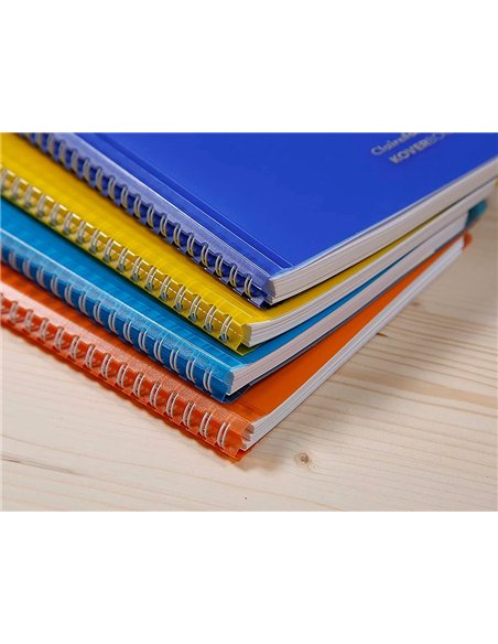 Carnet de dessin koverbook a4 2 rabats pochette couleurs assorties 22,5x29,7 cm blanc 125g 100 pages.